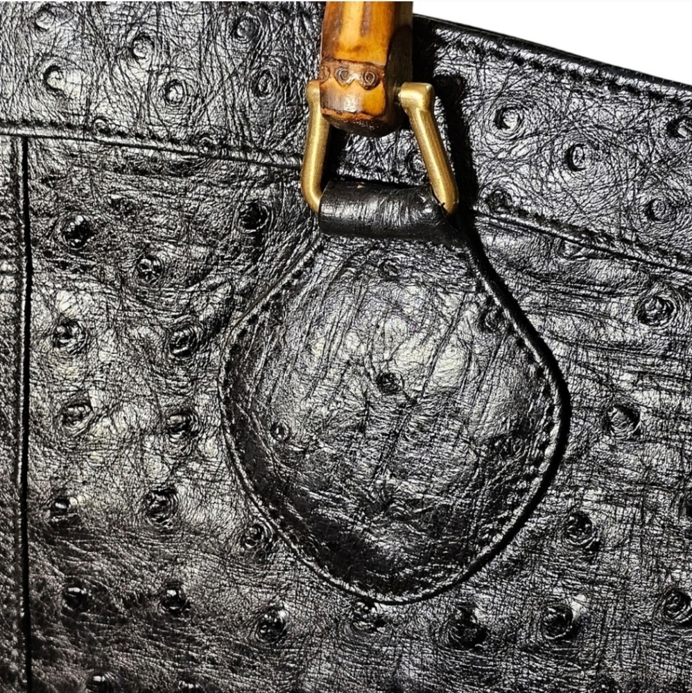 GUCCI OSTRICH DIANA BAG - Picture 5 of 16